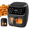 Bedee 1 696HG3BKEU5 Horkovzdušná fritéza s výkonom 1800 W a objemom 6 l