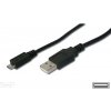 PremiumCord Kábel micro USB 2.0, AB 0,75 m kábel navrhnutý pre rýchle nabíjanie