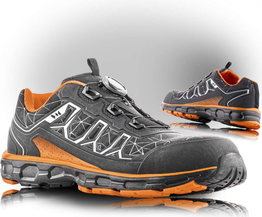 VM Footwear LOUSIANA S1P obuv Čierna-Oranžová