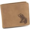 Tetrao Kožená peňaženka kamzík ležatá