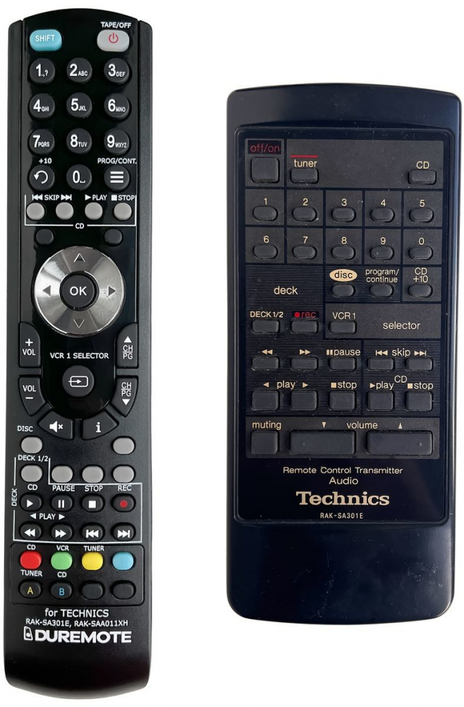 Diaľkový ovládač General Technics RAK-SA301E, RAK-SA301P