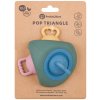 PETITE&MARS Hračka silikónová Pop Up Triangle Misty Green 10m+