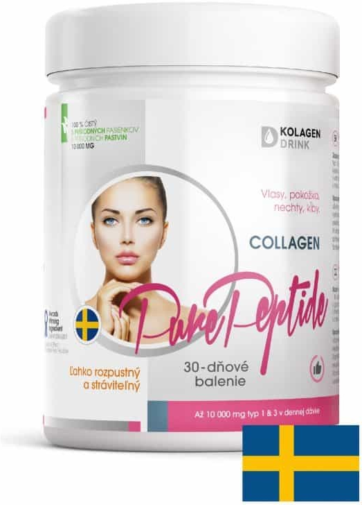 KolagenDrink Collagen 10 000 PURE Peptide hydrolyzovaný hovädzí kolagén 300  g od 22,95 € - Heureka.sk