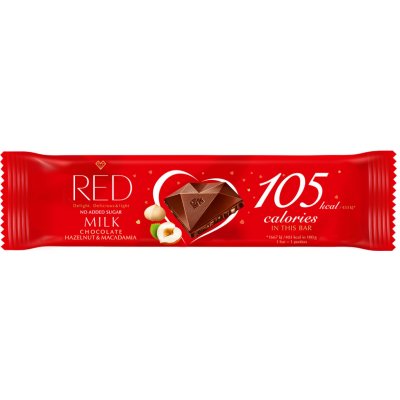 Red Delight Mliečna čokoláda s makadamiovými a lieskovými orechmi 26 g