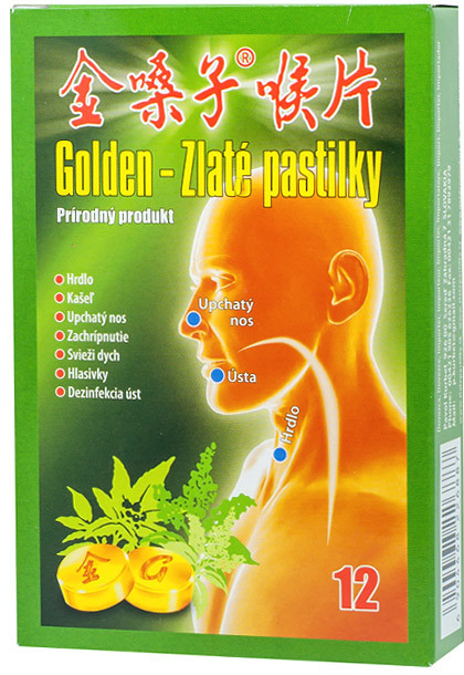 Guang Xi Wu Zhou Pharmaceutical Group Golden Zlaté pastilky 20 ks