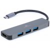 Gembird USB-C 2v1 multiport hub + HDMI (A-CM-COMBO2-01)