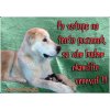 Pozorpes.sk, výstražná tabuľka (Stredoázijský ovčiak)