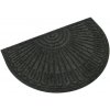 Textilná gumová vstupná polkruhová rohož FLOMA Contours - dĺžka 60 cm, šírka 90 cm, výška 1,1 cm