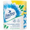 Kuchynské utierky 2-vrstvové Linteo XX, 100% celulóza, biele 60 m