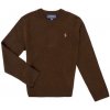 Polo Ralph Lauren LS CN Tonal-sweater-pullover hnedá