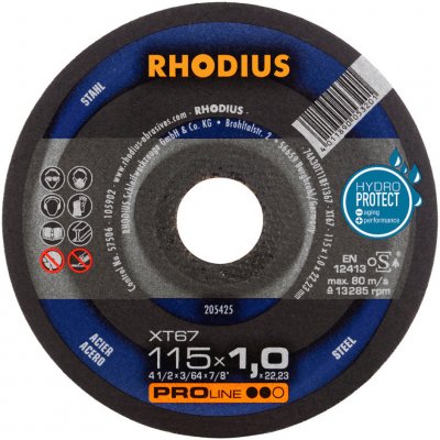 Rhodius Rezný kotúč 125 x 1,0 x 22,23 mm XT67 205426