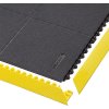 Čierna gumová rohož Cushion Ease Solid ESD Nitrile FR - dĺžka 91 cm, šírka 91 cm, výška 1,9 cm