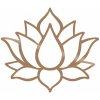 Hanah Home Nástenná kovová dekorácia Lotus 50x43 cm meď