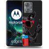 Picasee silikónový čierny obal pre Motorola Edge 40 Neo - Francúzsky Buldoček