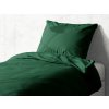 Detské bavlnené posteľné obliečky do postieľky Moni MOD-514 Tmavo zelené Do postieľky 90x140 a 40x60 cm