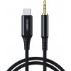 Choetech AUX008 USB-C / mini jack 3.5mm, 2m, černý