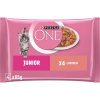 Purina ONE Junior kapsičky pre mačiatka losos v šťave 4x85 g