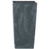 Prosperplast Kvetináč s vkladom URBI SQUARE BETON EFFECT antracit 29,5 cm
