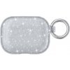AppleKing transparentný trblietavý obal s karabínou pre AirPods Pro - sivý - možnosť vrátiť tovar ZADARMO do 30tich dní