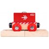 Bigjigs Rail Vagón červený kontejner