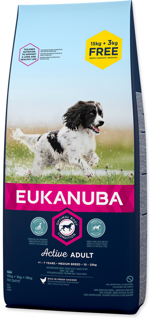 Eukanuba Adult Medium Breed Chicken 18 kg