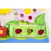 Bigjigs Toys Bigjigs Baby Drevená motorická doska kvety