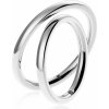 Blink-Blink Hladké jednofarebné biele obrúčky oblé 2mm 5002-BL