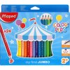 MAPED ŠKOLSKÉ PASTELKY TROJUHOLNÍKOVÉ HRUBÉ JUMBO CERUZKOVÉ 24