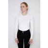 Tričko dámske Fleur de lys Rose Basic White s dlhým rukávom Veľkosť: S