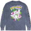 RIPNDIP - Topanga Bandit Long Sleeve Charcoal Mineral Wash Veľkosť: S