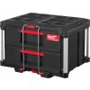 Milwaukee 4932472129 Compact System Organizer Packout Box s 2 zásuvkami
