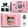 DIGITÁLNY FOTOAPARÁT 4K 64MP ZOOM 16X KARTA 32 G AUTOMATICKÉ ZAOSTROVANIE PRE NAHRÁVANIE A FOTOGRAFOVANIE