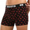 Pánske boxerky Nedeto Kiss viacfarebné (1NBVL01) XXL 120 dní na výmenu alebo vrátenie tovaru!