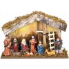 Solight LED drevený betlehem podsvietený, 26x17cm, 6x LED, 2x AA 1V276