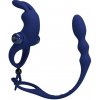 Pretty Love - ayad rabbit vibrator ring with plug blue