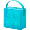 LEGO Svačinový box s rukojetí průsvitná modrá