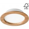 Lamkur LED Podhľadové svietidlo WOODY SPOT LED/16,5W/230V 4000K dub ø 18,5 cm LA51819 + záruka 3 roky zadarmo + záruka 3 roky zadarmo