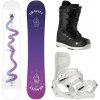 Gravity Sirene White 24/25 snowboard + Gravity Rise white viazanie + Gravity Bliss black/white topánky + zľava 16 € na príslušenstvo - 154 cm + M (EU 38-41)