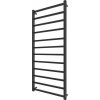 Mario-Radiators | Kúpeľňový rebríkový radiátor INOX TOKIO 233 W/230 V 117x53 cm nerez/čierny | 1.072.048845.BM