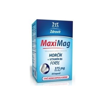 MaxiMag Hořčík 375 mg+B6 50 toboliek