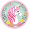 Papierová tácka 17,7 cm 8 ks Unicorn roztomilý jednorožec - Amscan