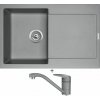 Franke MRG 611 šedý kameň + Franke FC 9541.084 NOVARA PLUS šedý kameň