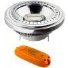 Diolamp Double COB LED Reflektor AR111 G53/12V AC/15W/2700K/900Lm/20°/Dim + Driver 12V