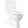GROHE - Bau Ceramic WC kombi súprava s nádržkou a doskou softclose, rimless, alpská biela 39346000