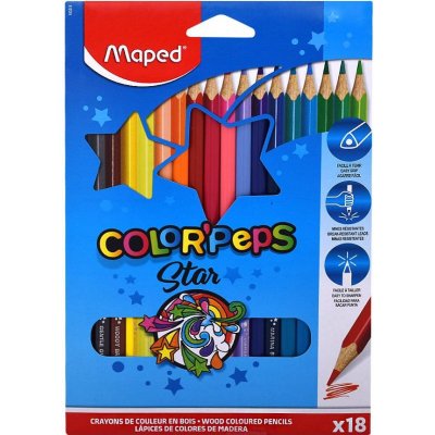 Crayons de couleur de qualité : 24 crayons Color'Peps Animals bois FSC –  Maped France