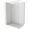 Mexen Kioto-X sprchová stena Walk-in 70 x 200 cm, transparentná 10 mm, zlatá kartáčovaná - 800-070-101-55-00-X