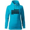 Jazvečík dlhý - Mikina dámská Cape s kapucí - XS ( Svetlý tyrkys )