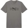 Puma Essentials Logo Lab Tee sivé tmavo sivé