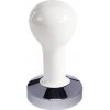 Buna café tamper, kov, biely, 58 mm, nerez lesk, konvexný