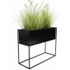 DekorStyle Kvetináč na stojane Kaart 50 cm čierny + záruka 3 roky zadarmo + záruka 3 roky zadarmo